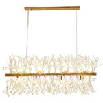Akari - Crystal Dandelion Chandelier Lighting, Gold - Inspired by Nature! As much a modern art piece as it is a source of light, this on-trend chandelier makes a statement in any space. High Quality Electroplated Stainless Steel, Premium K9 Crystals, Exquisite Craftsmanship, Energy Efficient LED Light Source. 12-Light Dandelion Modern Chandelier is a designer's dream. It will create a beautiful show piece for any interior.