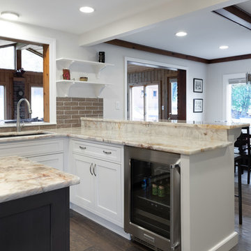 Convenient Beverage Cooler Located Close to Seating