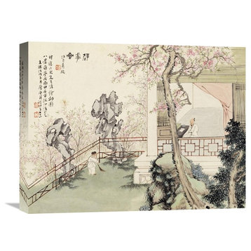 "Eight Views of Qiu Garden" Artwork, 22" x 16"