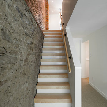 Stairs and Exposed Wall
