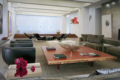 Living room - contemporary living room idea in New York
