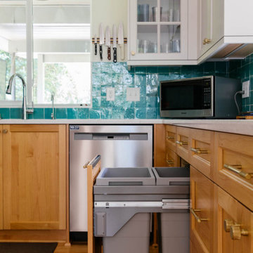Opening a 1956 Kitchen with Wood Stove, Custom Hood, & Mid-century character