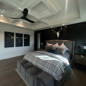 Black Panel Accent Wall