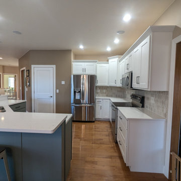 Transitional Kitchen Remodel Done In Stunning Two-Tone Color Cabinets