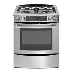 Jenn-Air 30" Slide-in Dual Fuel Range, Stainless/blk | JDS8850CDS - Gas Ranges And Electric Ranges
