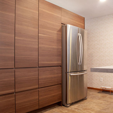 Modern Waterfall Kitchen