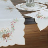 Classic Pine Cone Embroidered Collection Table Runner, 15x72