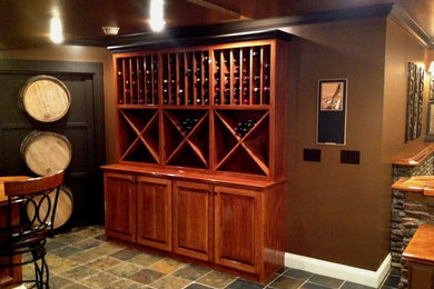 Inspiration for a timeless wine cellar remodel in Cincinnati
