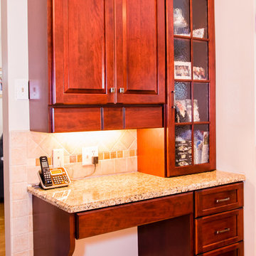 A More Traditional Transitional Cherry Kitchen in Nottingham, MD