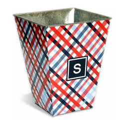 Personalized Waste Basket in Multiple Designs by The Macbeth Collection - Wastebaskets