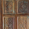 Consigned Vintage Ornate Door, Interior Doors, Barndoor, Rustic Carved Door, 84