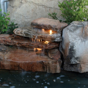 RicoRock Florida 3-Step Swimming Pool Waterfall Kit