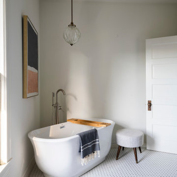 Freestanding Bathtub in LA Craftsman Home