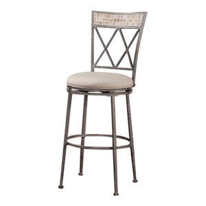 Indoor Outdoor Halstead Swivel Stool Transitional Outdoor Bar