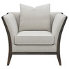 Coaster Lorraine Transitional Fabric Upholstered Chair in Beige