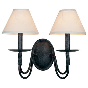 16 Wide Bell 2 Light Wall Sconce