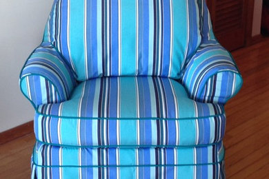 Club chair slipcover