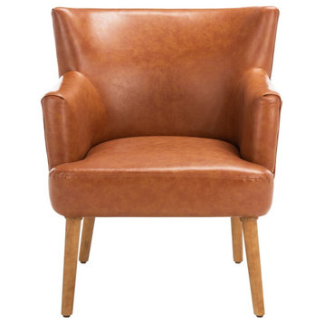 Safavieh Delfino Accent Chair, Cognac