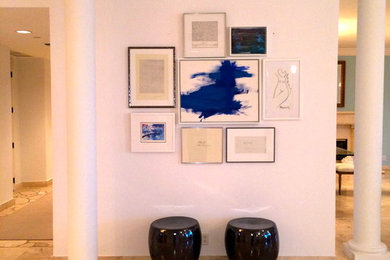 Inspiration for a contemporary hallway remodel in Miami