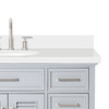 Ariel Kensington 49" Oval Sink Bath Vanity, 1.5" White Quartz