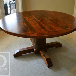 Round Reclaimed Wood Tables - Products