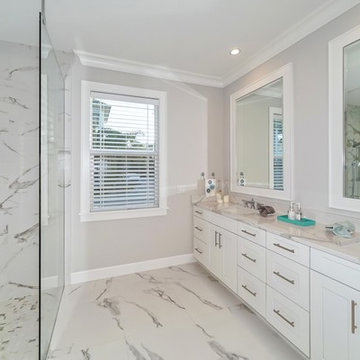 Coastal-Craftsman Sarasota Florida Master Bath