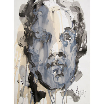 David Stern, Portrait, Acrylic and Mixed Media Drawing
