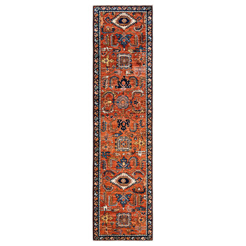 Serapi, One-of-a-Kind Hand-Knotted Runner Rug  - Orange, 2' 8" x 10' 2"