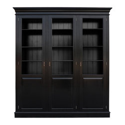 Eton Display Cabinet - black 3 bay - Products