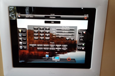 Custom Crestron iPad Design for shade and home control.