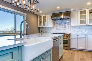 Example of a trendy kitchen design in Miami