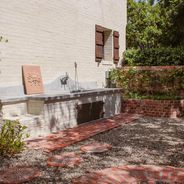 Custom Dog Washing Station, Brick Planter and Stepping Stones