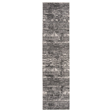 Safavieh Lurex Collection LUR188Z Rug, Black/Grey, 2' X 14'