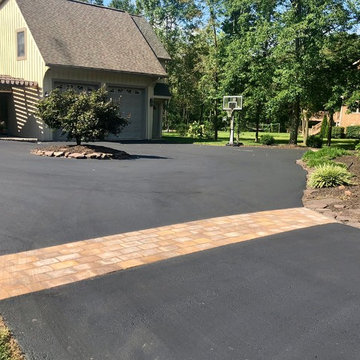 Driveway with Decorative Paver Accents/Banding
