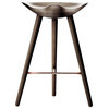 ML42 Counter Stool in Brown Oiled Oak, Brass