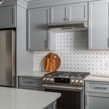 Kitchen Range & Sparkley Tile Accent