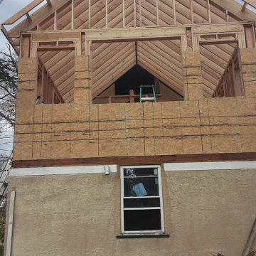 Hardiplank Installation and Addition above garage