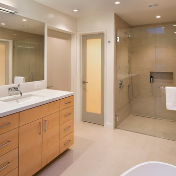 Quarter Sawn Maple Frameless Vanity