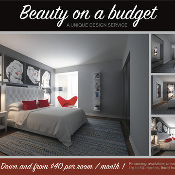 BEAUTY ON A BUDGET. Unique design service.