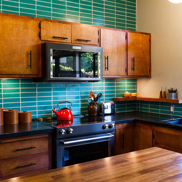 Mid-Century Modern Kitchen Backsplash