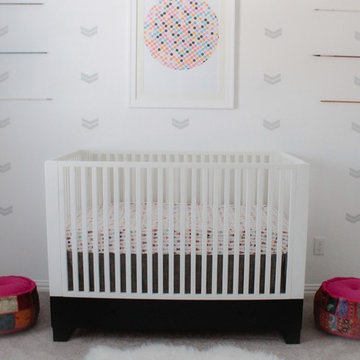 Modern Aztec Baby Girl Nursery