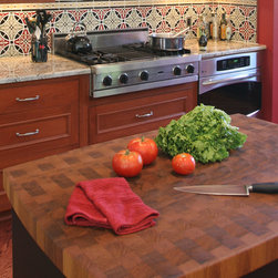 Teak Chopping Block by DeVos Custom Woodworking - Kitchen Countertops