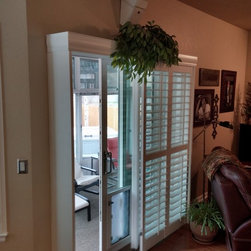 Open Bypass Shutters using Hunter Douglas Palm Beach Shutters - Interior Shutters