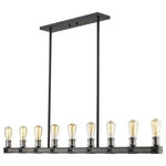 Z-Lite - Z-Lite 472-9L-ABB Kirkland - 24.5" Five Light Pendant - The open frame from this five-light pendant lightKirkland 24.5" Five  Ashen Barnboard *UL Approved: YES Energy Star Qualified: n/a ADA Certified: n/a  *Number of Lights: Lamp: 9-*Wattage:100w Medium Base bulb(s) *Bulb Included:No *Bulb Type:Medium Base *Finish Type:Ashen Barnboard