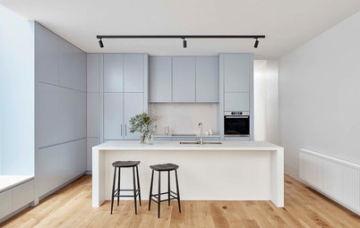 Room of the Week: Tailored Kitchen Delivers a Vision in Soft Blue