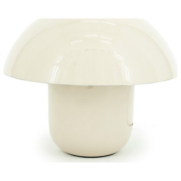 Domed Metal Table Lamp, By-Boo Toad, Beige