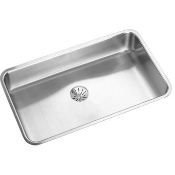 ELUHAD281645PD Lustertone Classic Stainless Steel ADA Sink with Perfect Drain