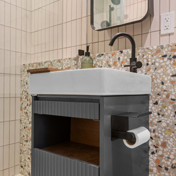 Sage & Blush Bathroom Remodel by NextGen Home Builders in Pasadena, CA