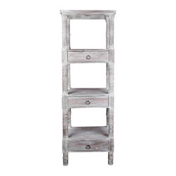 Sunset Trading Cottage Distressed Gray Wood Shelves - Display And Wall Shelves 