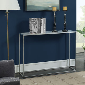 Gold Coast Faux Marble Console Table